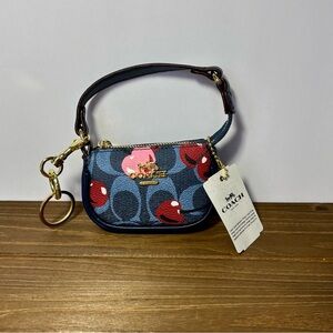Coach Blue and Red Mini Bag